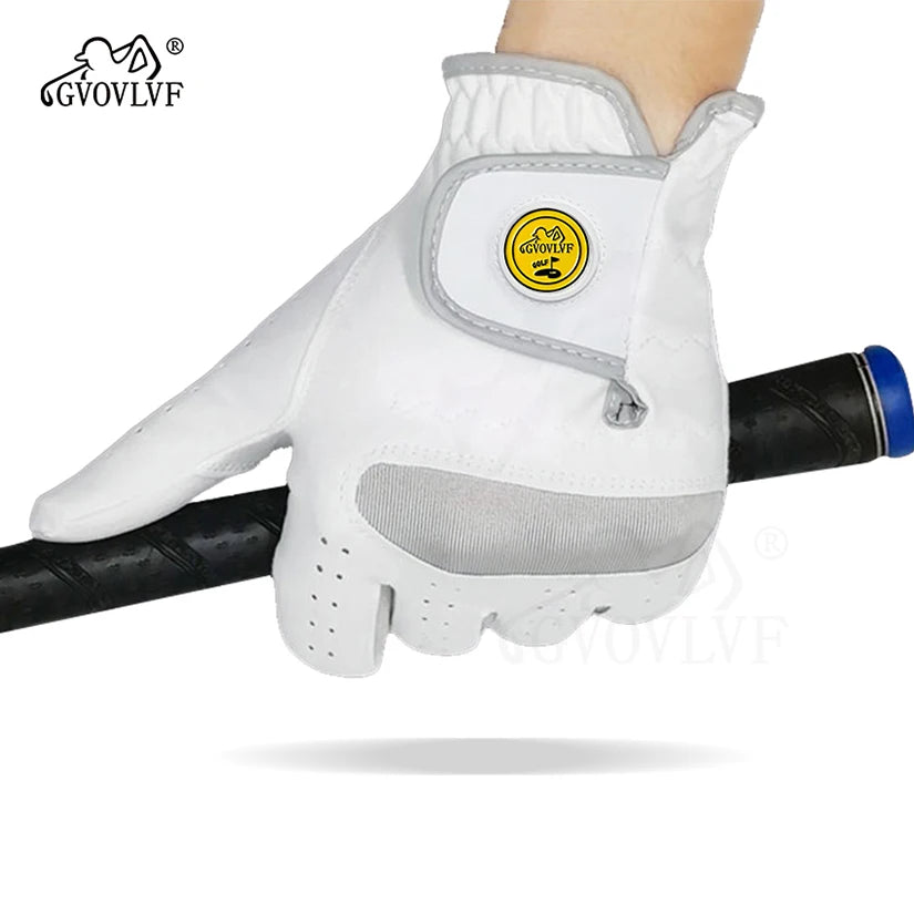 Golfhandschuh aus mikroweichem Stoff mit Marker