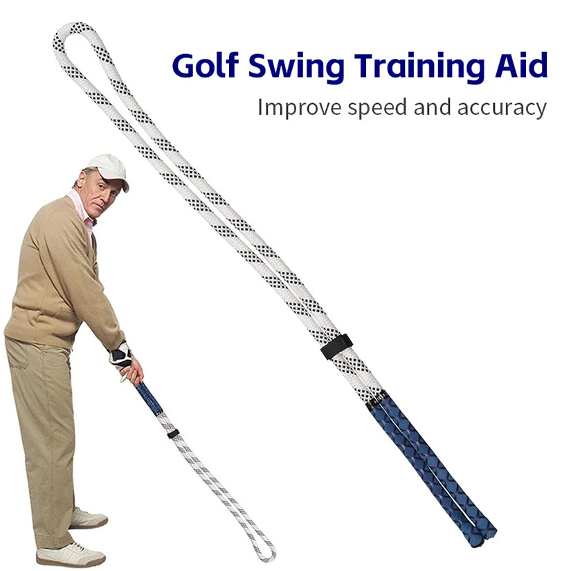 Aide au swing de golf - Corde d'entraînement portable pour débutants et amateurs de golf