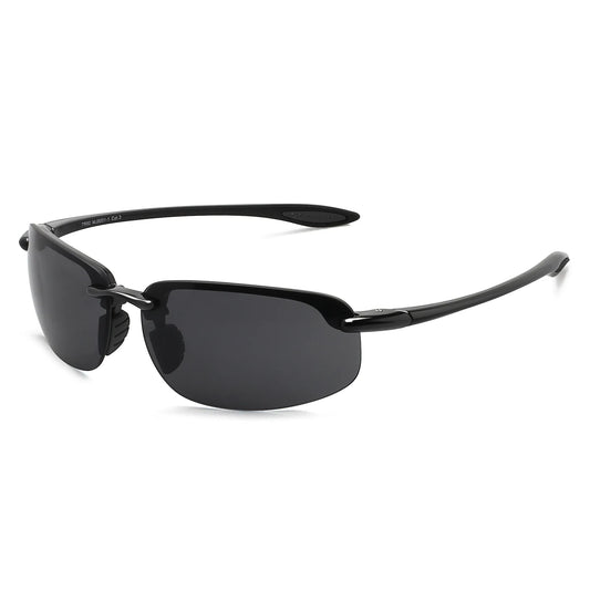 Sports Rimless Frame UV400 Protection Running Sunglasses