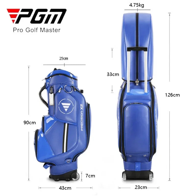 Waterproof Golf Bag with Wheels for 13 Clubs