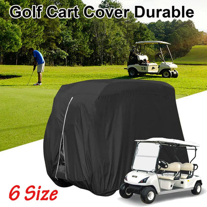 Universal Waterproof Golf Cart Cover with Zipper