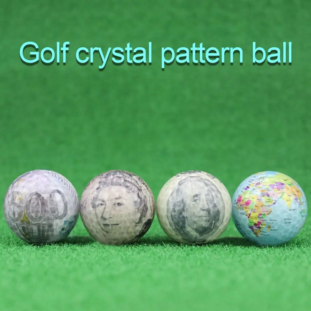 Golf Practice Outdoor Indoor Ball - Earth Pattern Golf Ball Print