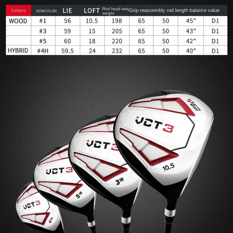PGM VCT3 Rechtshänder-Golfschläger für Herren