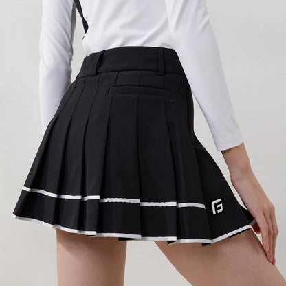 Girls' Pleated Golf Skirt for Autumn Sports