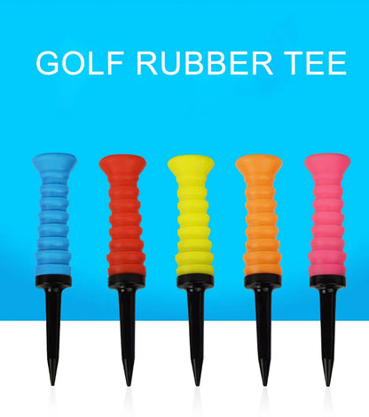 5Pcs High-Quality Golf Rubber Tee - Elastic Ball Holder