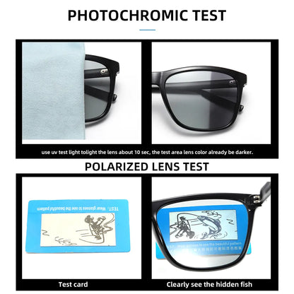 Photochrome polarisierte quadratische klassische Fahrsonnenbrille