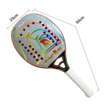 GAIVOTA -FOCAS Silver Kevlar Beach Tennis Racquet
