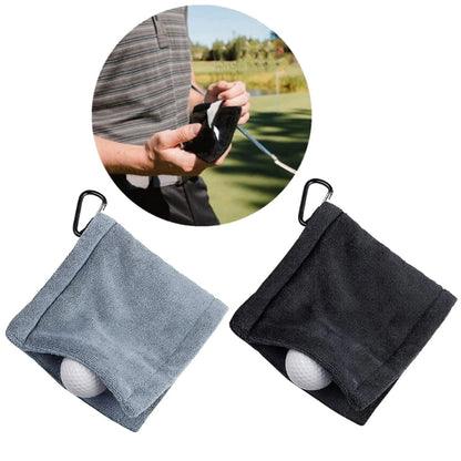 Serviette de nettoyage carrée en microfibre pour balle de golf G92F