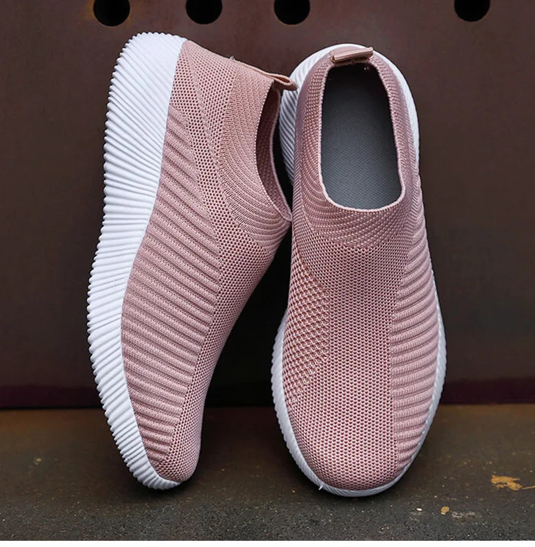 Chaussures plates élastiques respirantes pour femmes