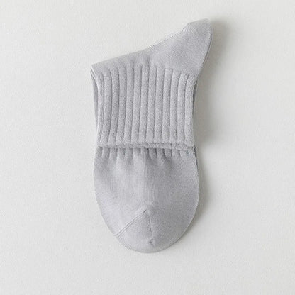 Chaussettes respirantes de couleur unie pour hommes