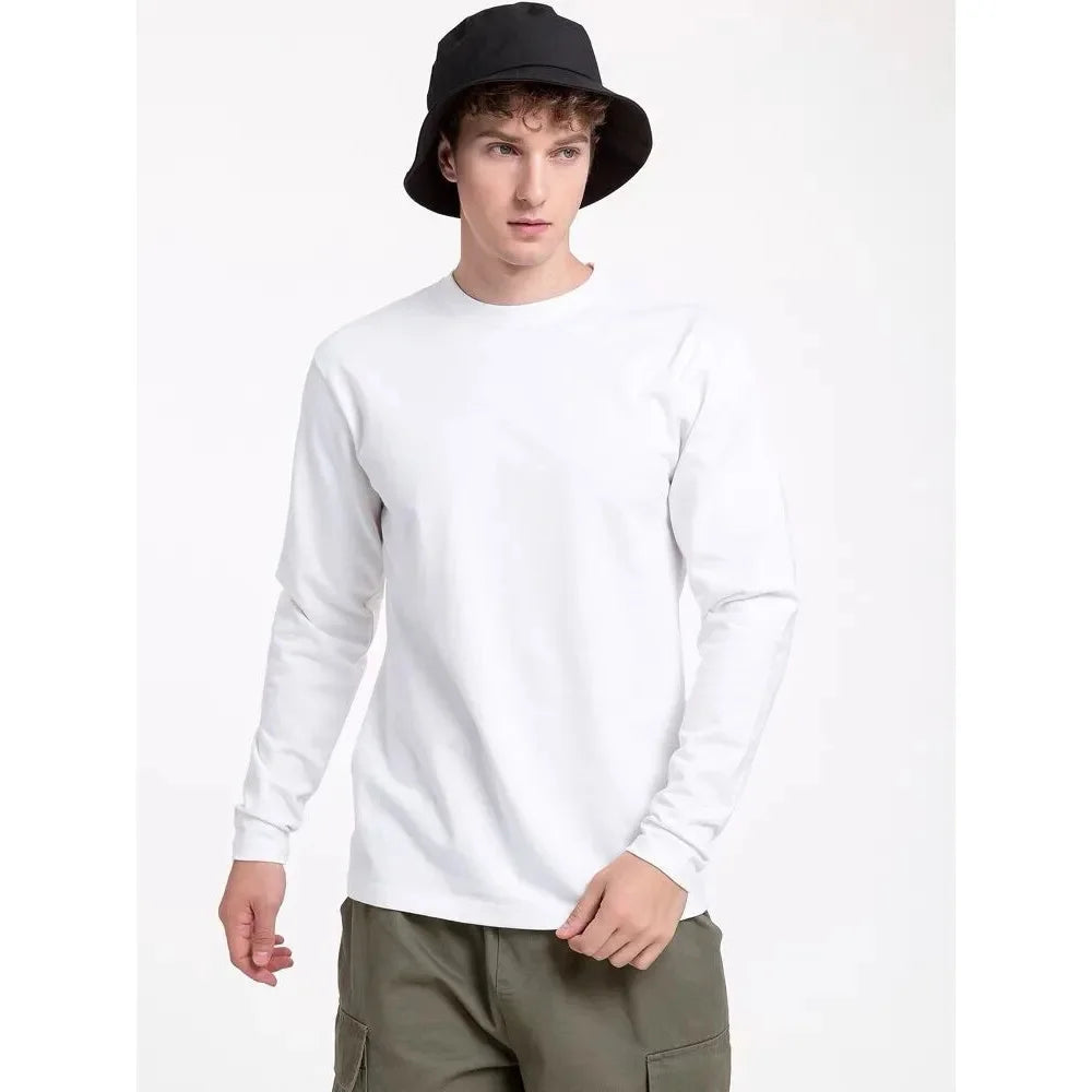 Trendy Autumn Men's Baggy Long Sleeve T-Shirt