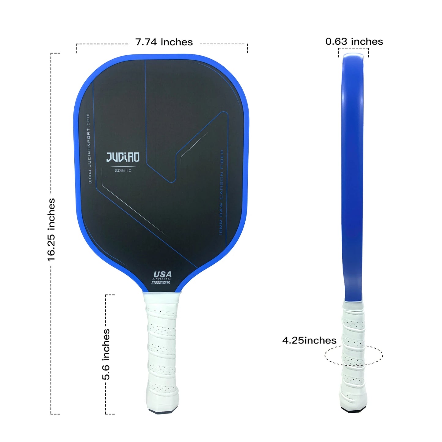 JUCIAO USAPA Approved T700 Carbon Fiber Paddle