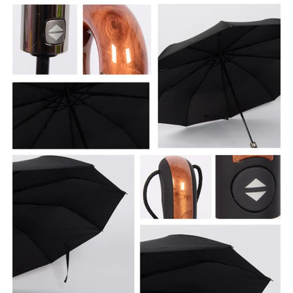 Véritable parapluie pliant automatique Parachase pour les entreprises