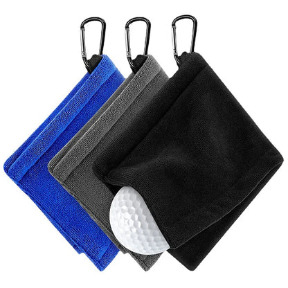 Microfiber Golf Ball Cleaning Towel - Scrub and Wipe