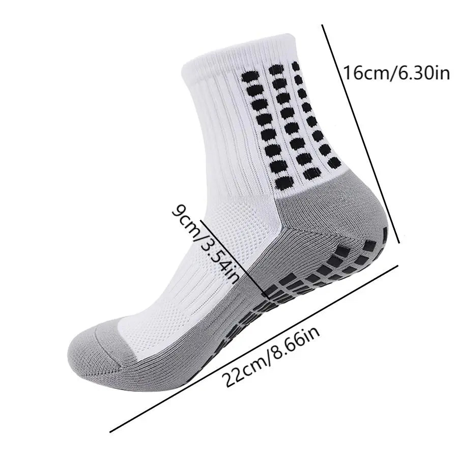 Non-Slip Silicone Bottom Outdoor Sports Socks for Men & Women