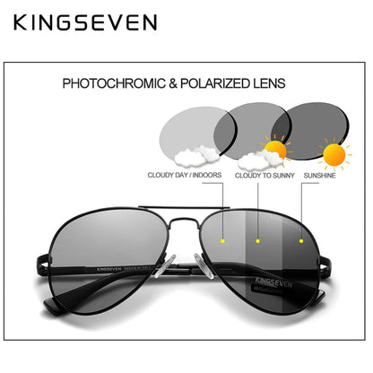 Photochrome polarisierte UV400-Sonnenbrille aus Aluminium