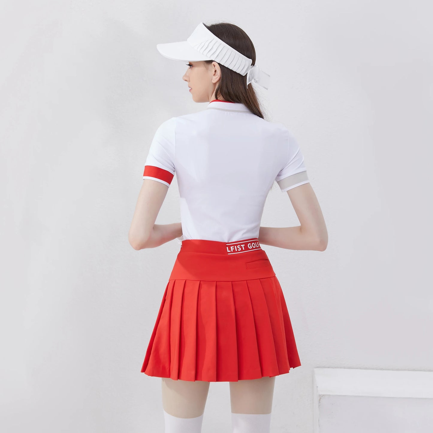 Golf New Ladies Golf Wear - Polo Shirt with Zipper