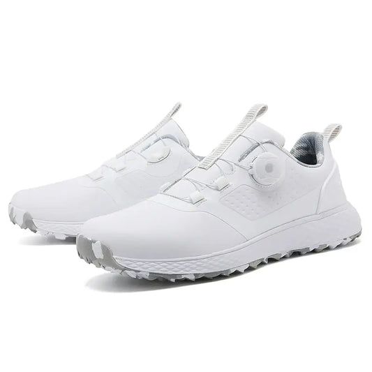 Waterproof Quick-Lacing Microfiber Golf Shoes