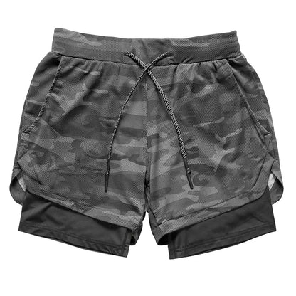 Double-Deck Quick Dry Running Shorts for Men