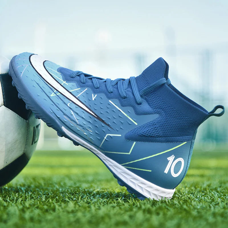 Chaussures de football d'extérieur confortables pour hommes - Chaussures d'entraînement de futsal en salle Superfly respirantes