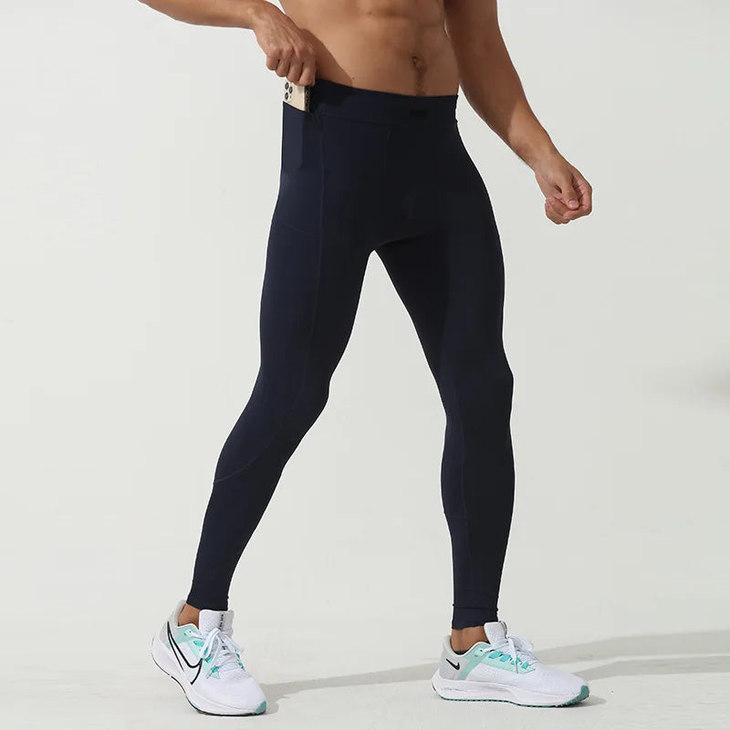 Collants de course à pied à compression pour hommes