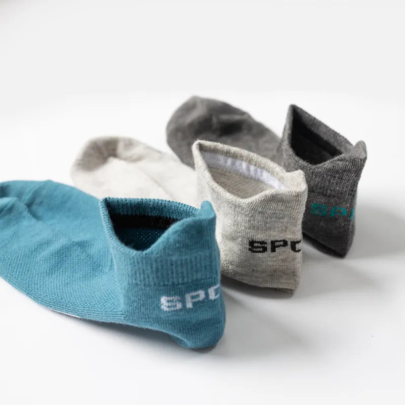 Chaussettes de sport respirantes en coton pour hommes - 10 paires