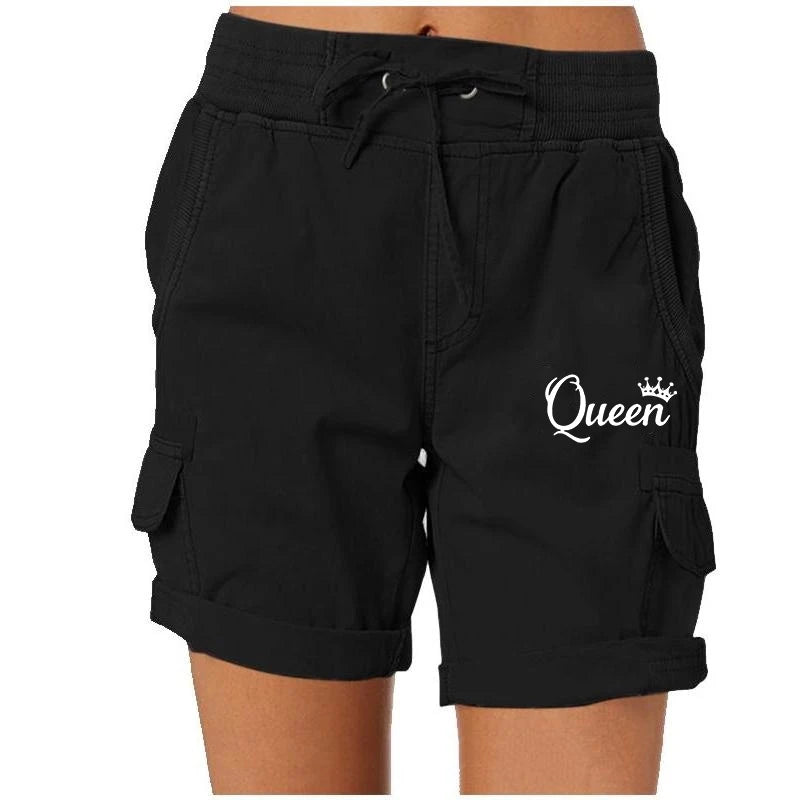 Short de golf extensible imprimé pour femme