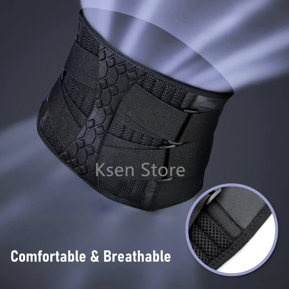 Adjustable Lumbar Back Support Belt - Lower Back Brace