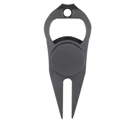 Multifunctional Magnetic Zinc Alloy Golf Divot Repair Tool