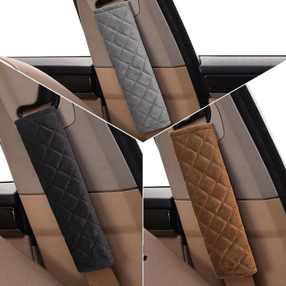 Universal Plush Car Seat Belt Cover - Adjustable Shoulder Pad