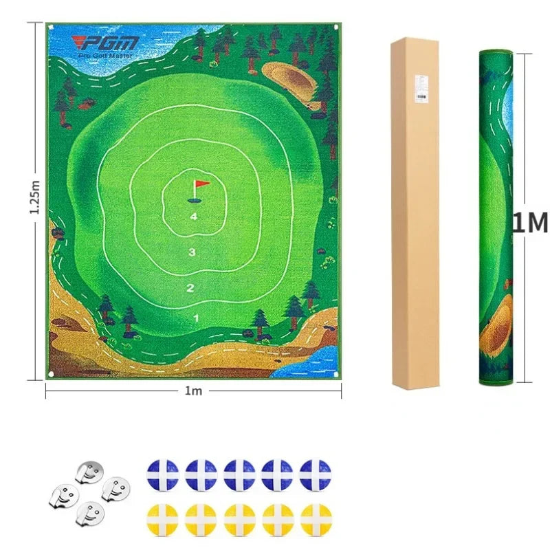 PGM Golf Cutting Practice Pad - Dart Target & Sticky Ball Blanket