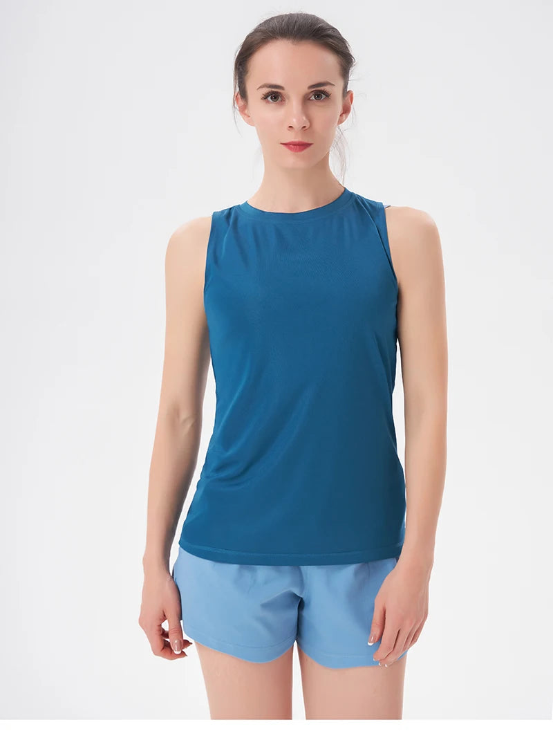 Ärmelloses Yoga-Tanktop – Slim Fit, schnelltrocknend