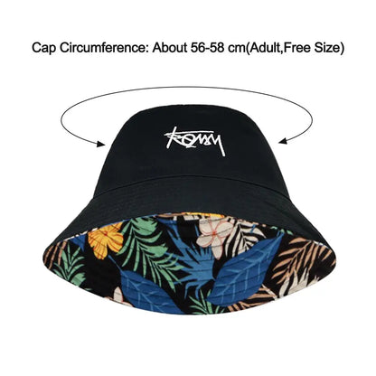 Retro Double-Sided Bucket Hat for Summer