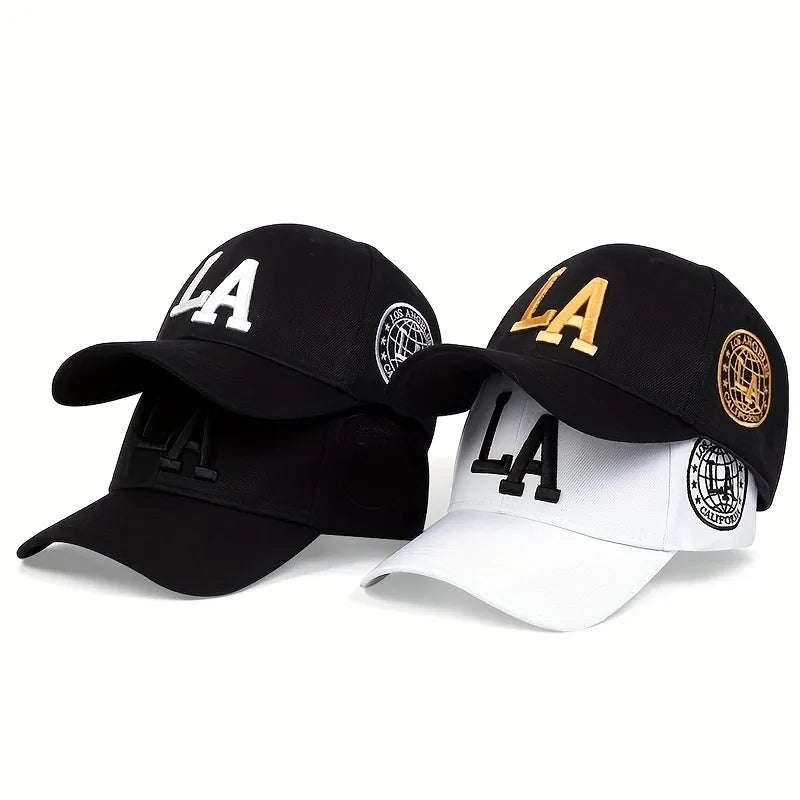 Adjustable Cotton Letter Golf Hats for Men & Women