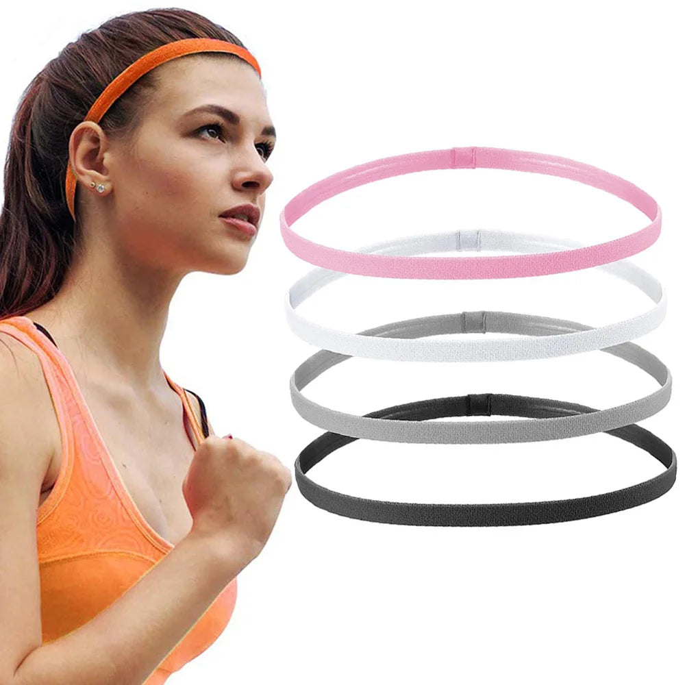 4 Pcs Non-Slip Sport Headbands for Yoga