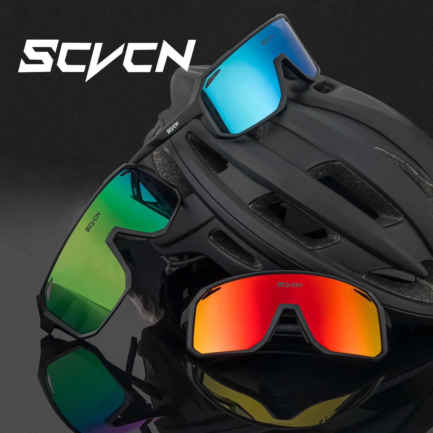 Lunettes de soleil de cyclisme multicolores UV400 - Lunettes de sport pour hommes et femmes