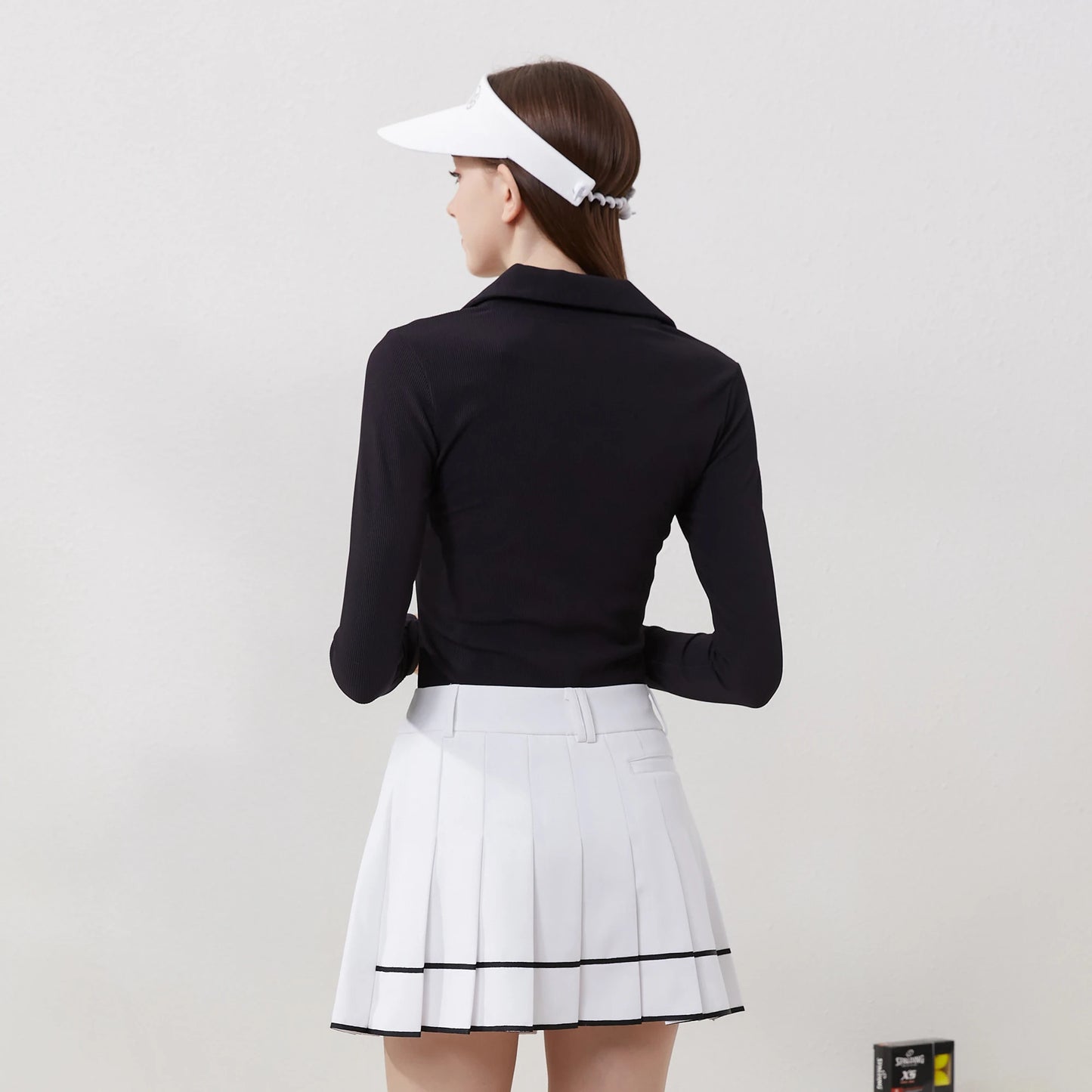 Chemise de Golf Femme - Manches Longues, Col V,