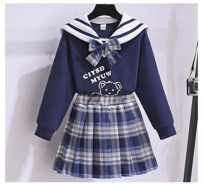Autumn Junior Girls JK Uniform Suit for Children 3-15Y