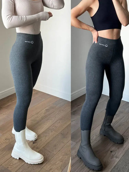 Leggings d'hiver en velours polaire thermique pour femmes