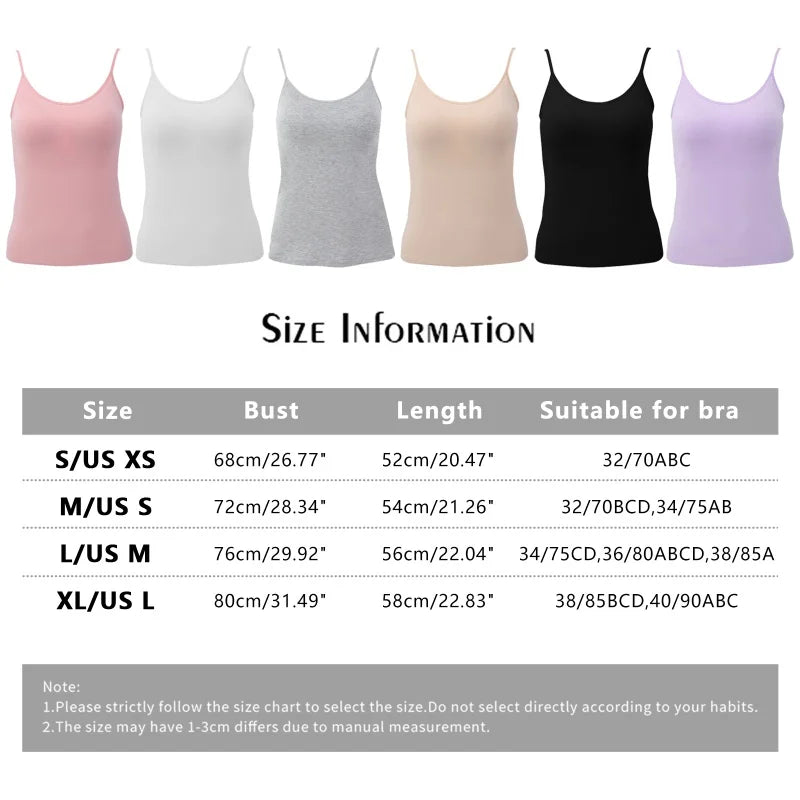 Sexy, bequemes, gepolstertes Sport-Camisole-Top