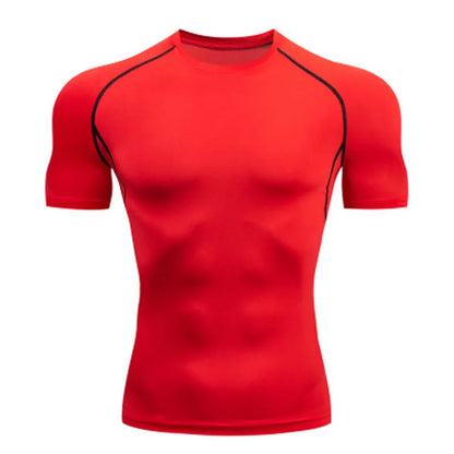 T-shirt de compression pour homme pour le fitness et la course à pied en extérieur