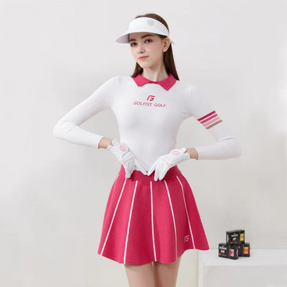 Women's Golf Knitted Sweater & Skirt Set