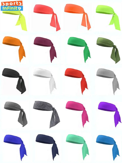 Color Elastic Sports Sweatband for Tennis