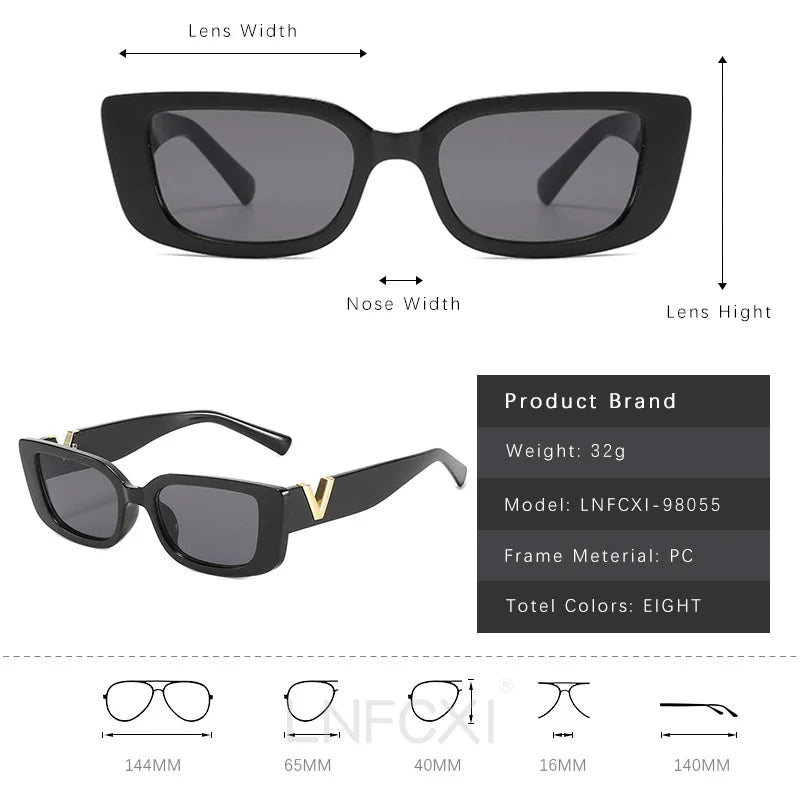 Retro Small Frame Cat Eye Sunglasses