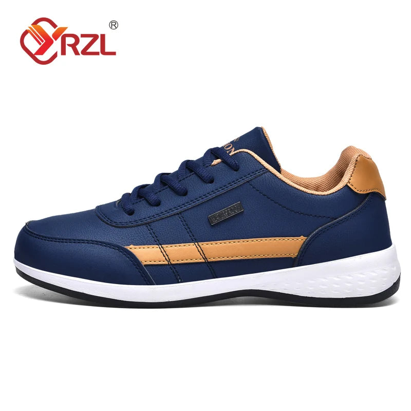 Men’s Waterproof Leather Walking Sneakers