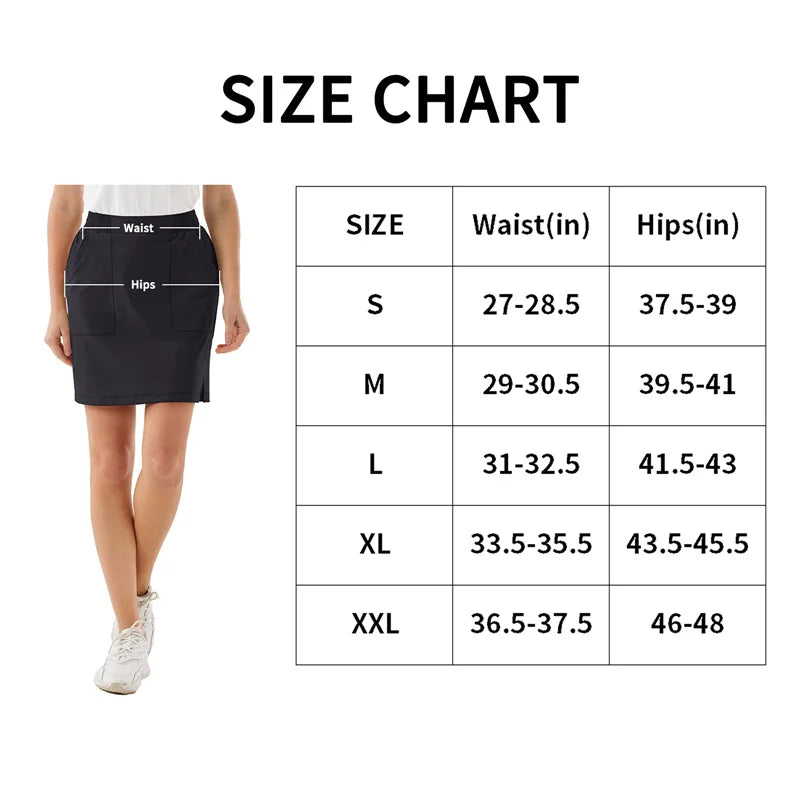 Women's Outdoor Golf Skort with UPF 50