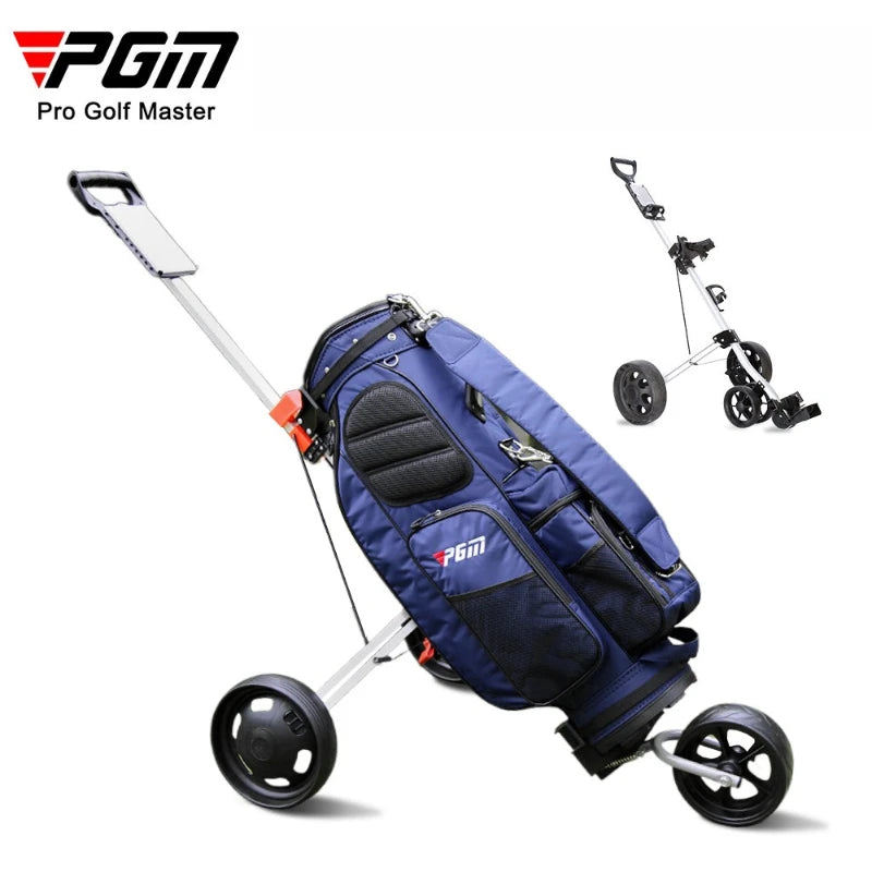 PGM Foldable 3/4 Wheel Golf Trolley Push Cart