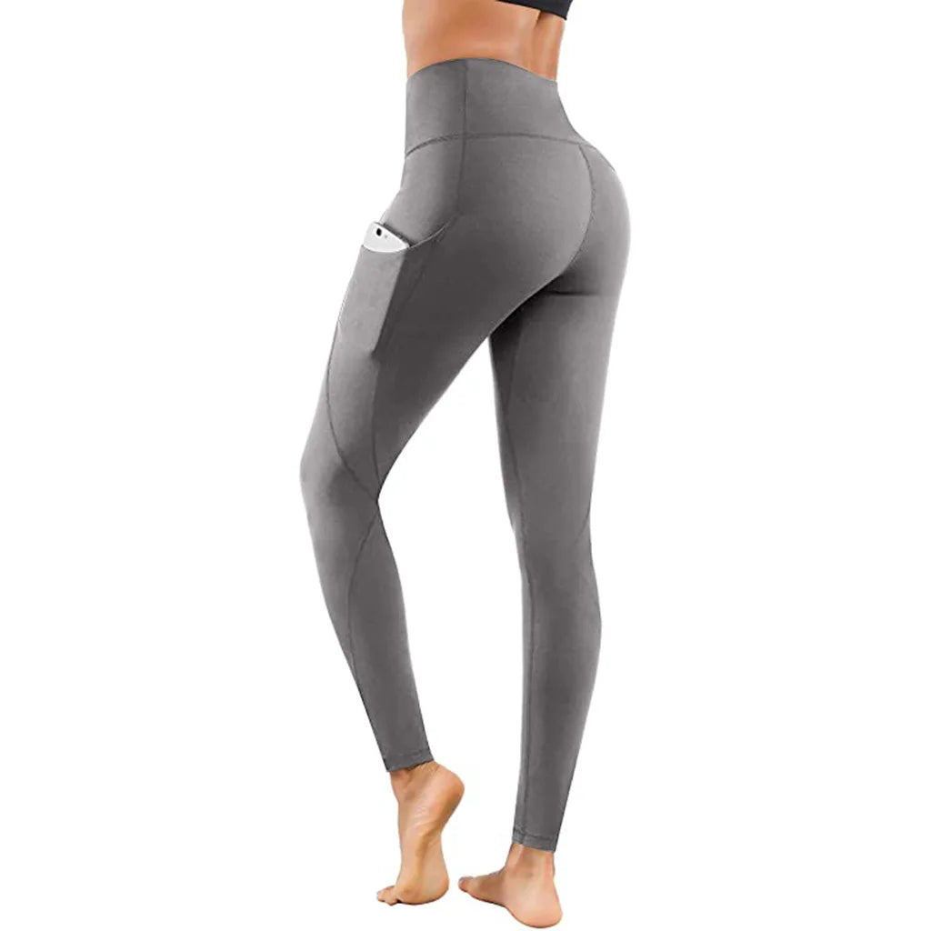 Elastische Yogahose mit hoher Taille für Damen