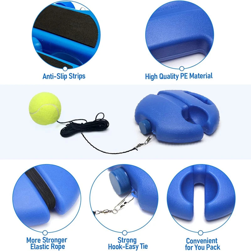 Heavy Duty Tennis Training Aids Base With Elastic Rope