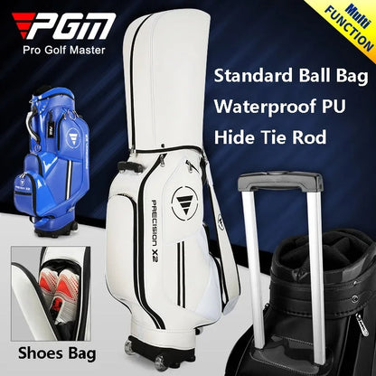 Waterproof Golf Bag with Wheels for 13 Clubs